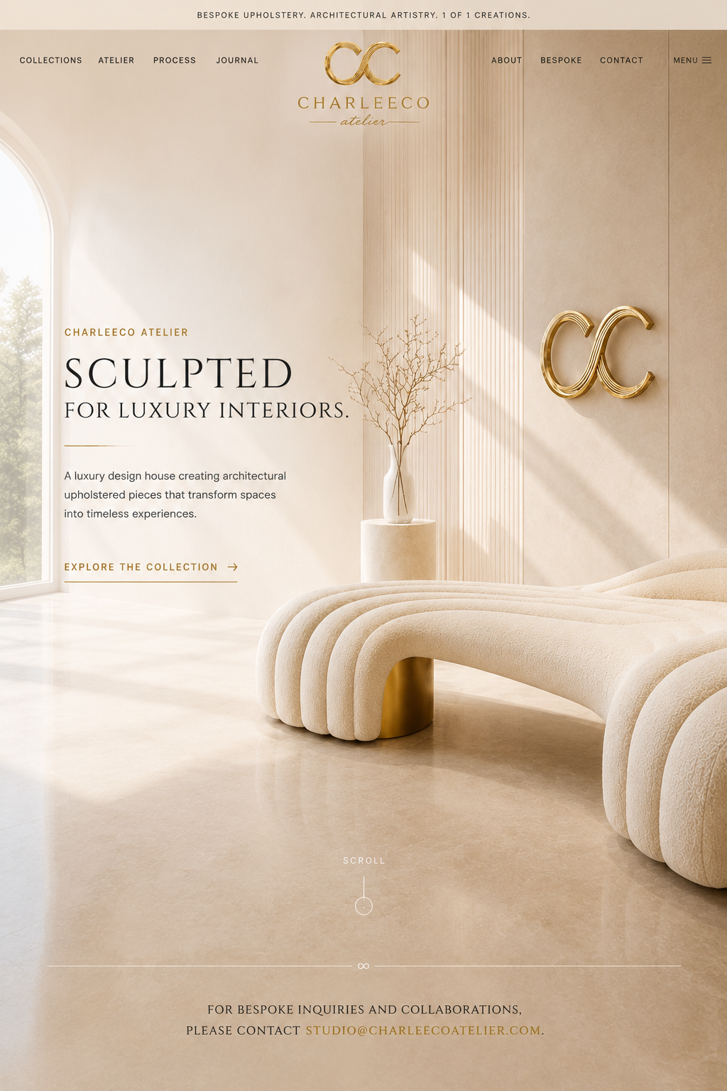 CharleeCo Atelier — Sculpted for Luxury Interiors